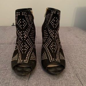 Vince Camuto black booties